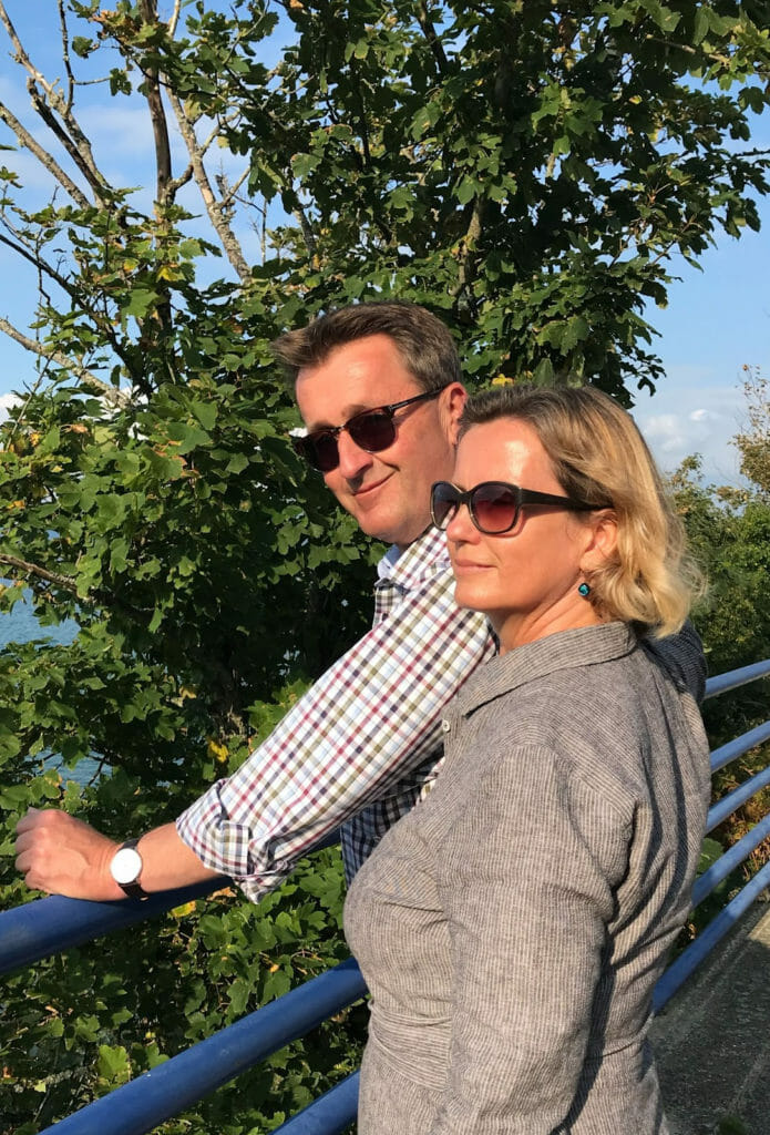 Roland Tralmer, Kandidat Oberbürgermeisterwahl Albstadt 2023, bei Freizeitaktivität mit Ehefrau Kristina